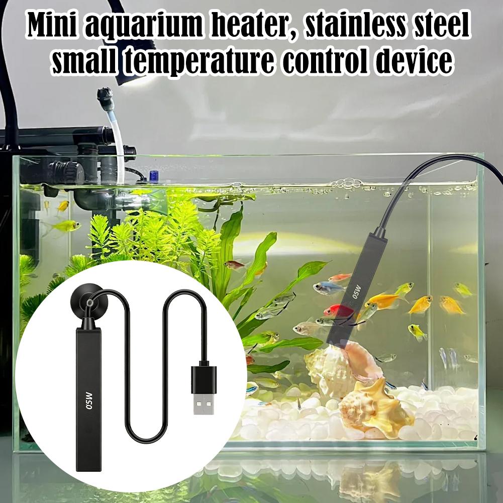 Fish Tank Heater - ﻿ Pemanas Akuarium Mini, Ditenagai USB,