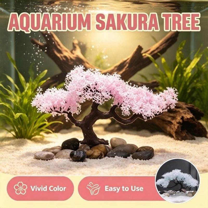 [Pohon Bonsai Buatan Berwarna  - Betta Fish Tank ulasan dan harga