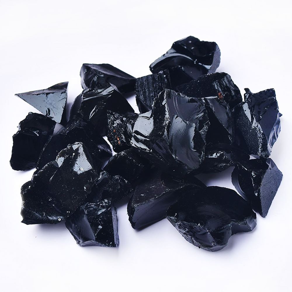 Batu Obsidian Hitam Alami untu - Fish Tank Gravel ulasan dan harga