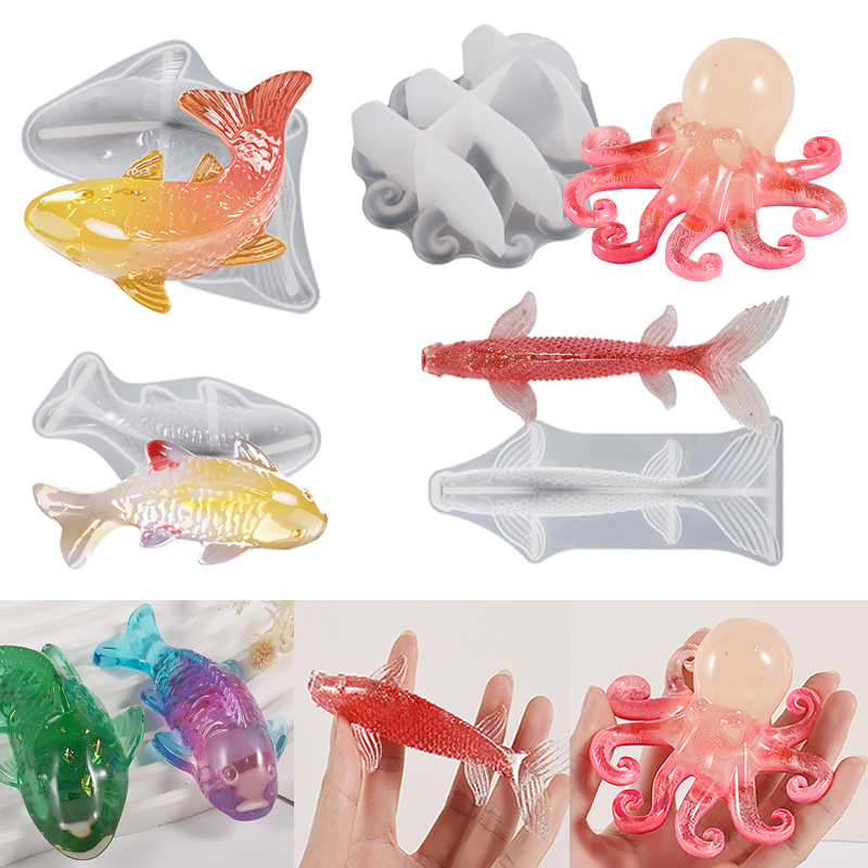 Cetakan Resin Epoksi Bentuk Ik - Fish Aquarium Home ulasan dan harga