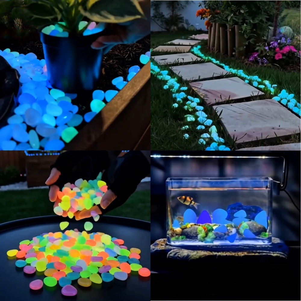 Batu Taman Bercahaya Warna-war - Aquarium Plants ulasan dan harga