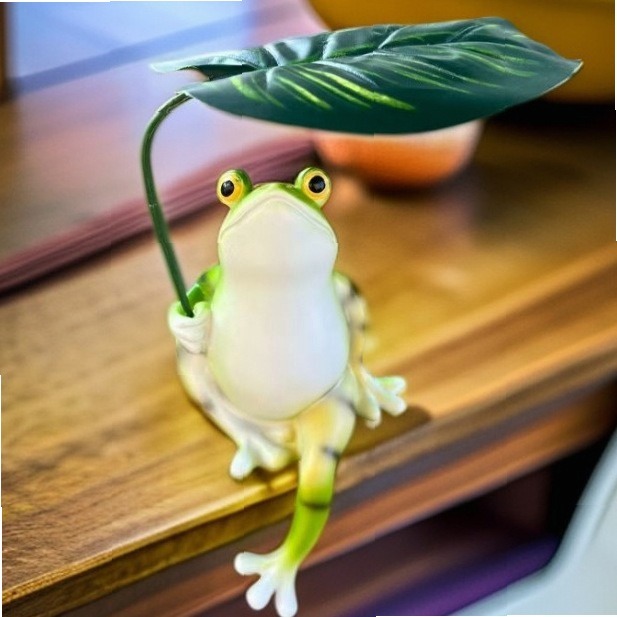 Patung Katak Payung Kreatif un - Fish Aquarium Home ulasan dan harga