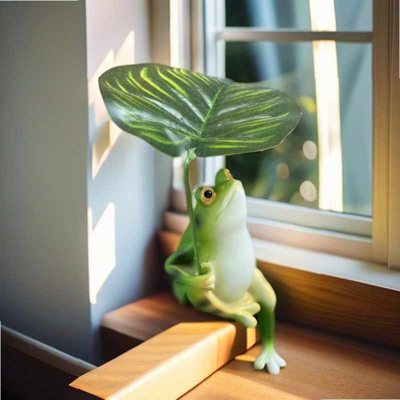 Patung Katak Payung Kreatif un - Fish Aquarium Home ulasan dan harga