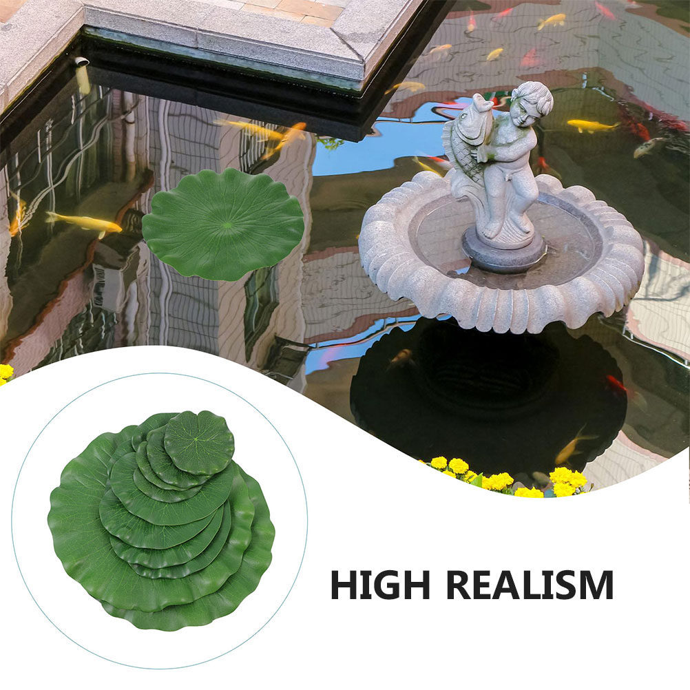 15 Buah Daun Teratai Buatan ya - Aquarium Decor ulasan dan harga